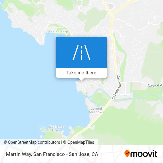 Martin Way map