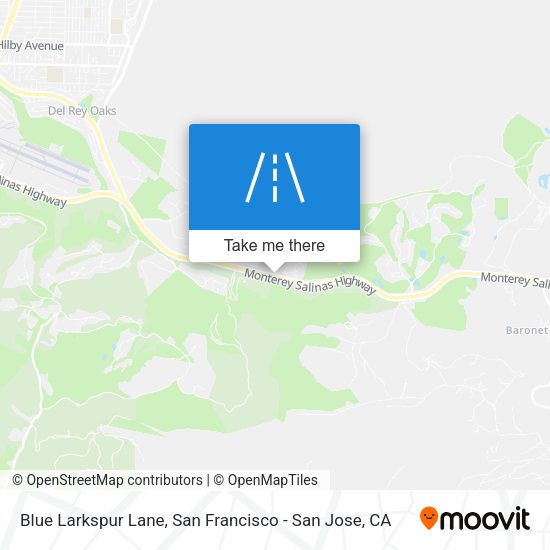 Blue Larkspur Lane map