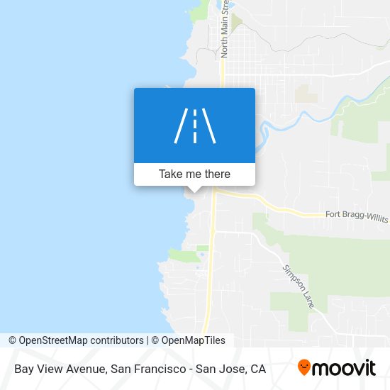 Bay View Avenue map