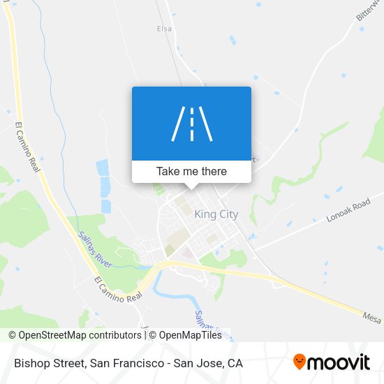 Mapa de Bishop Street