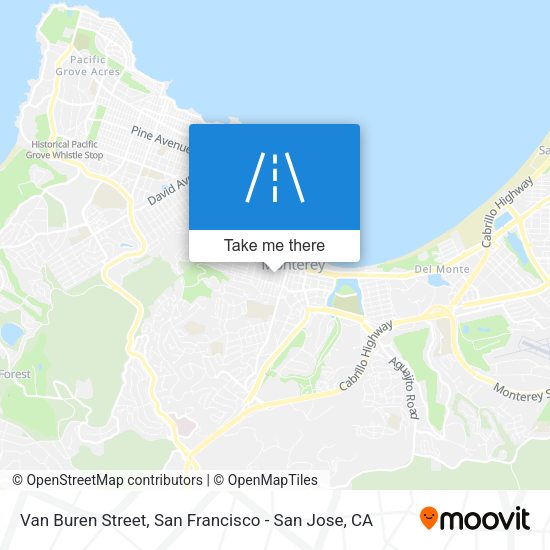 Van Buren Street map