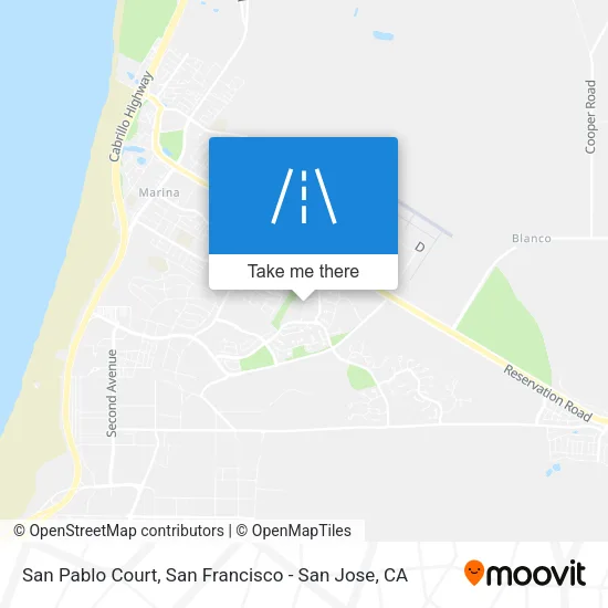 San Pablo Court map