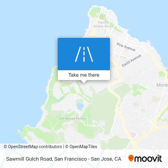Sawmill Gulch Road map
