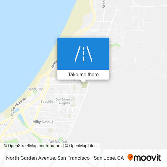North Garden Avenue map