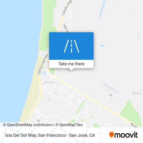 Isla Del Sol Way map