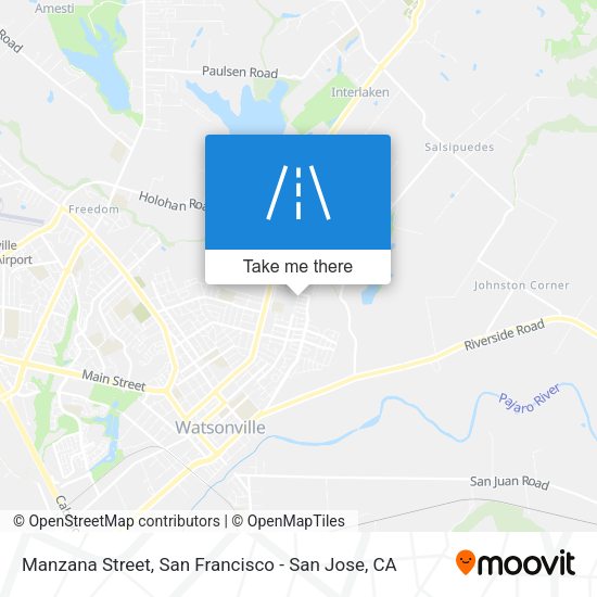 Mapa de Manzana Street
