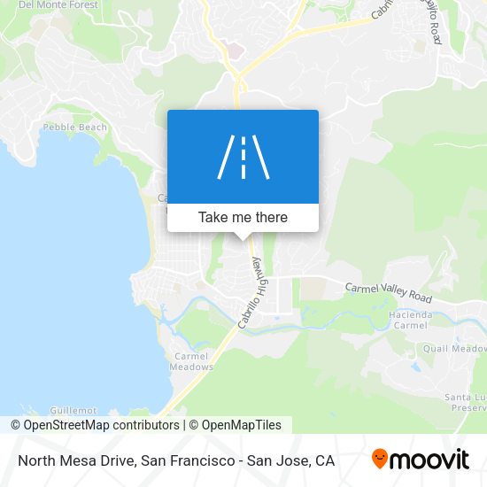 Mapa de North Mesa Drive