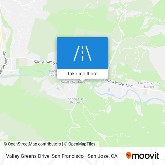 Valley Greens Drive map