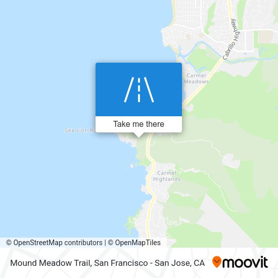 Mound Meadow Trail map