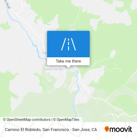 Camino El Robledo map