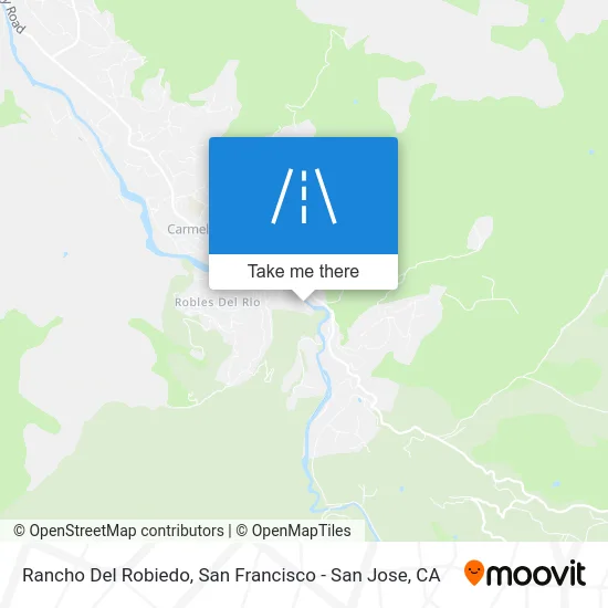 Rancho Del Robiedo map
