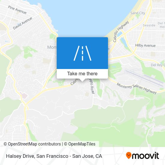 Mapa de Halsey Drive