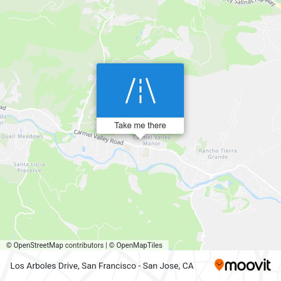 Mapa de Los Arboles Drive