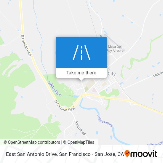 East San Antonio Drive map