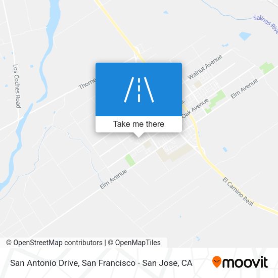 Mapa de San Antonio Drive