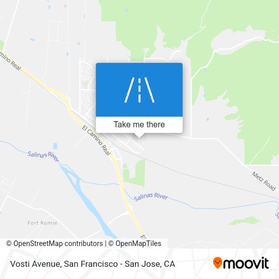 Mapa de Vosti Avenue