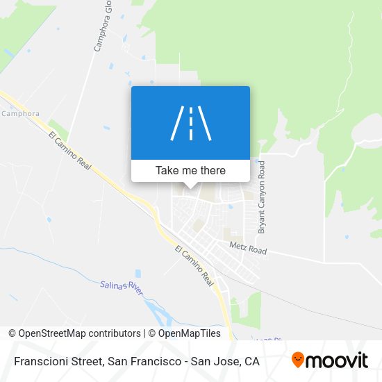 Mapa de Franscioni Street