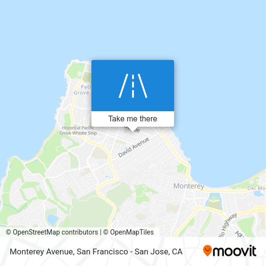 Monterey Avenue map