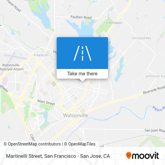 Mapa de Martinelli Street
