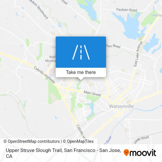 Upper Struve Slough Trail map