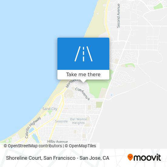 Shoreline Court map