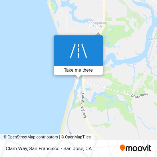 Mapa de Clam Way