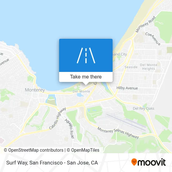 Surf Way map