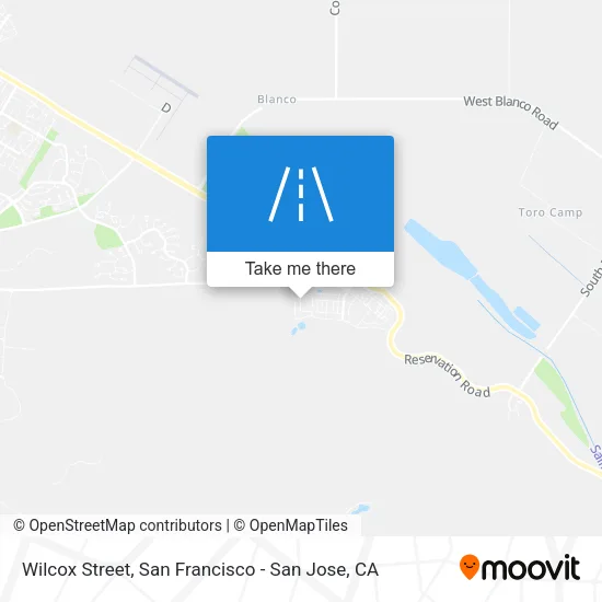 Mapa de Wilcox Street
