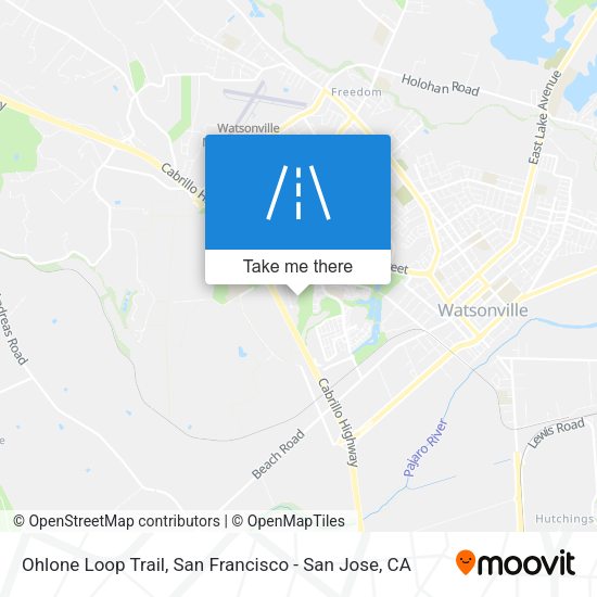 Mapa de Ohlone Loop Trail