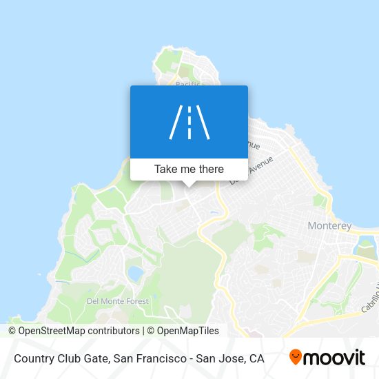 Country Club Gate map