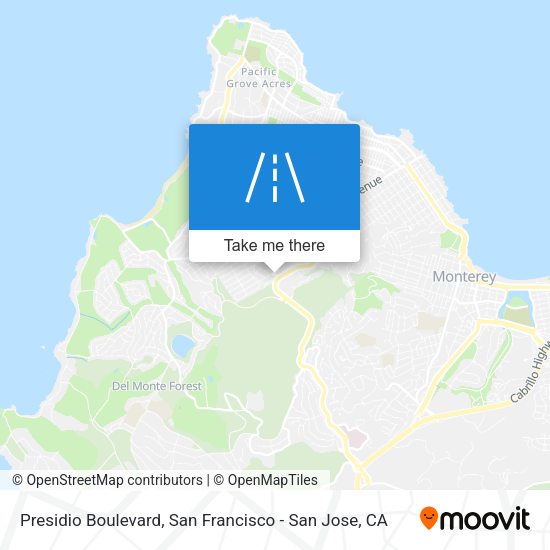 Presidio Boulevard map