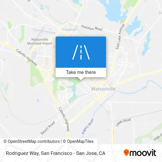 Rodriguez Way map
