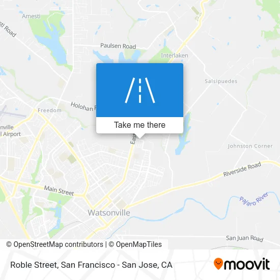 Roble Street map