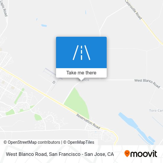Mapa de West Blanco Road