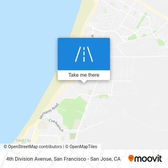 4th Division Avenue map