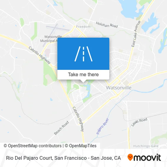 Rio Del Pajaro Court map