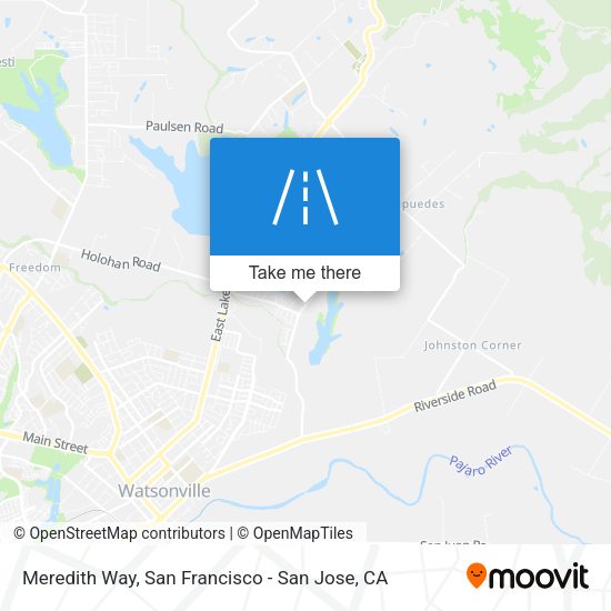 Meredith Way map