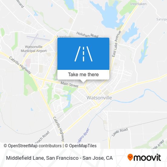 Middlefield Lane map
