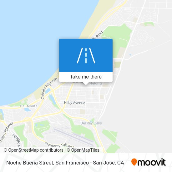 Mapa de Noche Buena Street