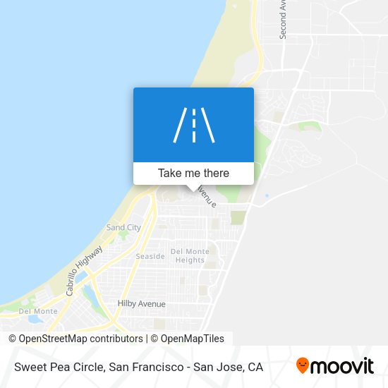 Mapa de Sweet Pea Circle