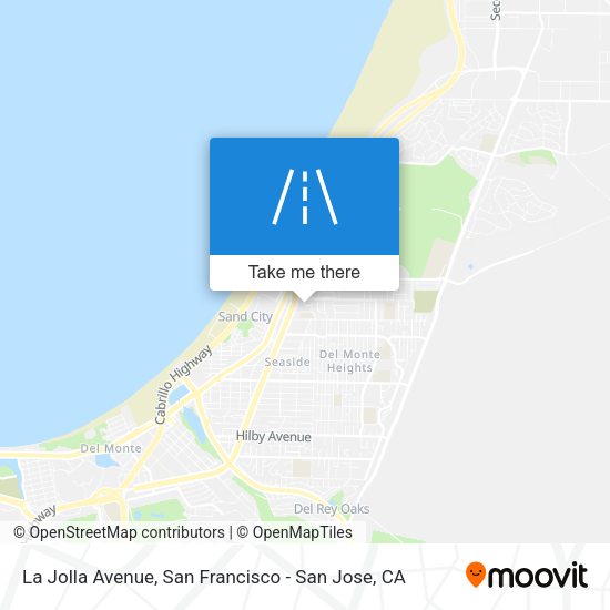 Mapa de La Jolla Avenue