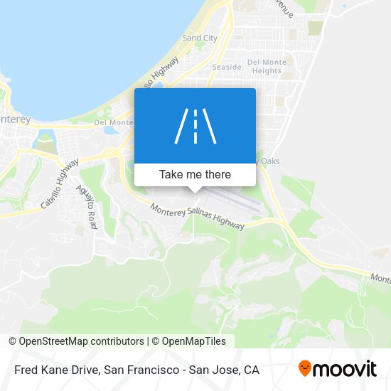 Mapa de Fred Kane Drive