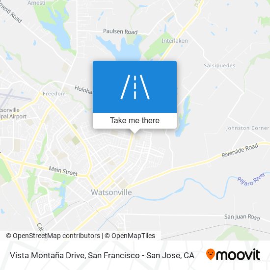 Vista Montaña Drive map