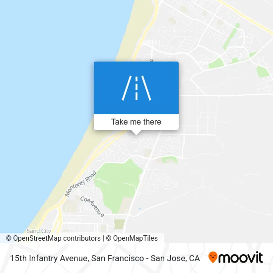15th Infantry Avenue map