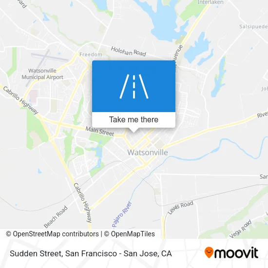 Sudden Street map