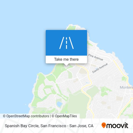 Mapa de Spanish Bay Circle