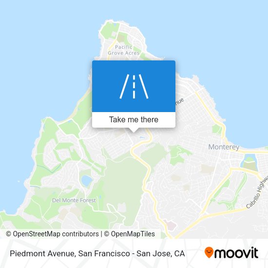 Mapa de Piedmont Avenue