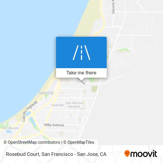 Rosebud Court map