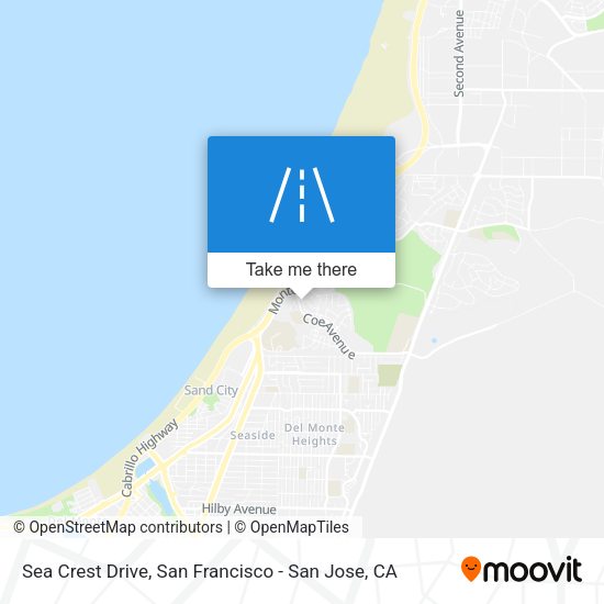 Mapa de Sea Crest Drive
