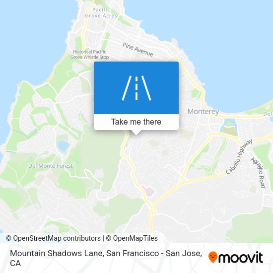 Mountain Shadows Lane map